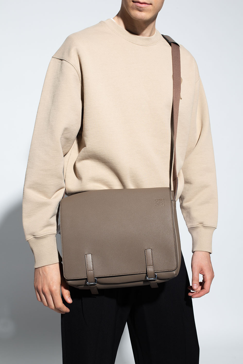 Loewe military hot sale messenger bag